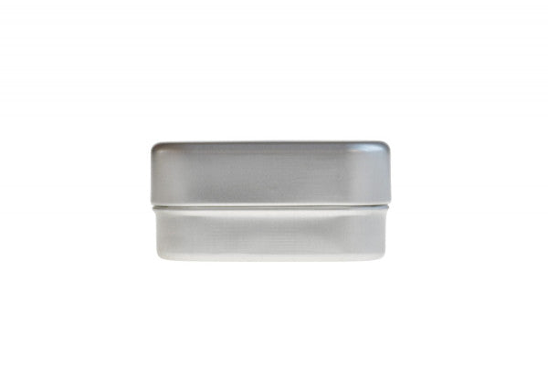 DSS 065 Vierkant Aluminium Zeepdoosje – Zeepblik met Drainage Inzet