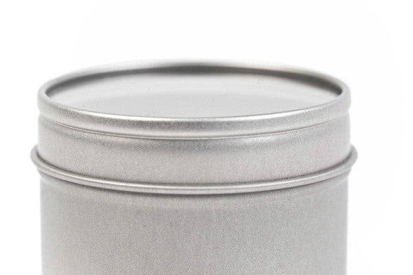 DSR 02.11 Rond Blik met Vensterdeksel – Metalen Opbergblik met Transparant Deksel