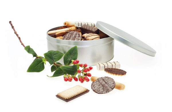 DSR 035 Koekblik Rond Ø190x70 mm – Metalen Koekjesdoos
