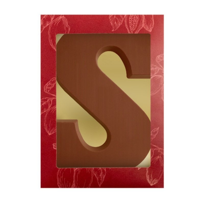 Chocoladeletter S zonder toegevoegde suikers (200 gram)