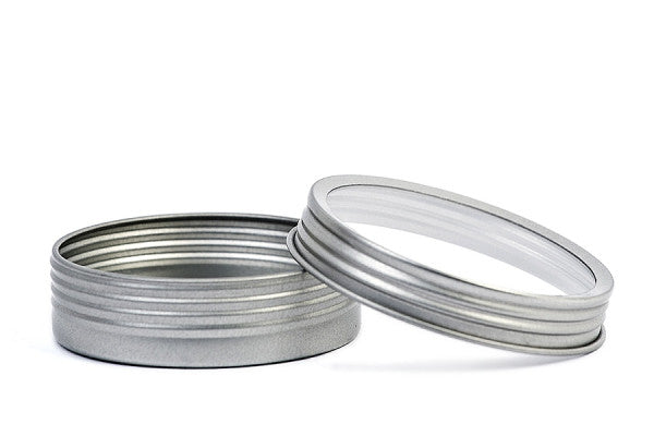DSR 015 Rond Blik met Schroefdeksel – Metalen Doosje met Venster