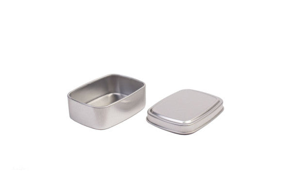 DSS 010 Aluminium zeepblikje 75 ml – rechthoekig zeepdoosje met deksel