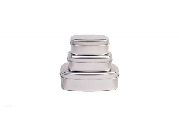 DSS 010 Aluminium zeepblikje 75 ml – rechthoekig zeepdoosje met deksel