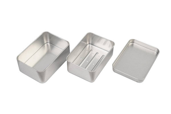DSS 020 Aluminium zeepdoos 100x70x35 mm – duurzaam en ideaal voor onderweg