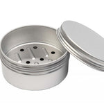 DSS 055 Aluminium Zeepdoosje – Zeepblik met Schroefdeksel en Lekbak