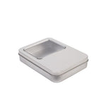 DSE 115.85 USB-stick verpakking met venster – Metalen doosje voor kleine producten