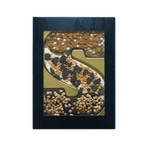 Luxe chocoladeletter S met toppings, uitvoering speculoos, cookies en karamel-zeezout