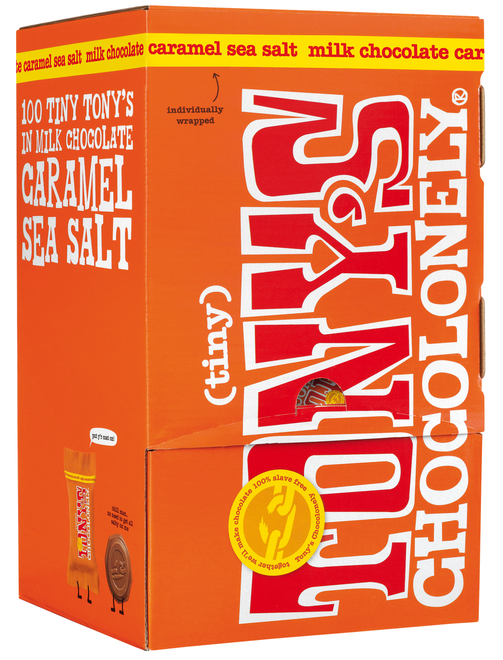 Tiny Tony's melk karamel zeezout, gesloten verpakking
