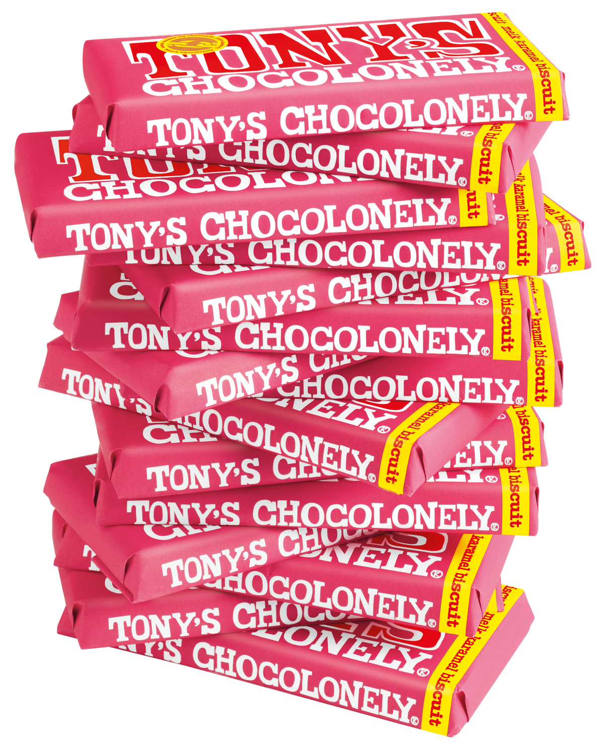 Tony's Chocolonely reep melk karamel biscuit