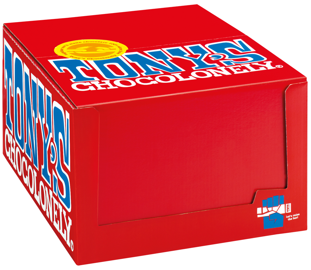 Tony's Chocolonely proeverijtje, gesloten verpakking