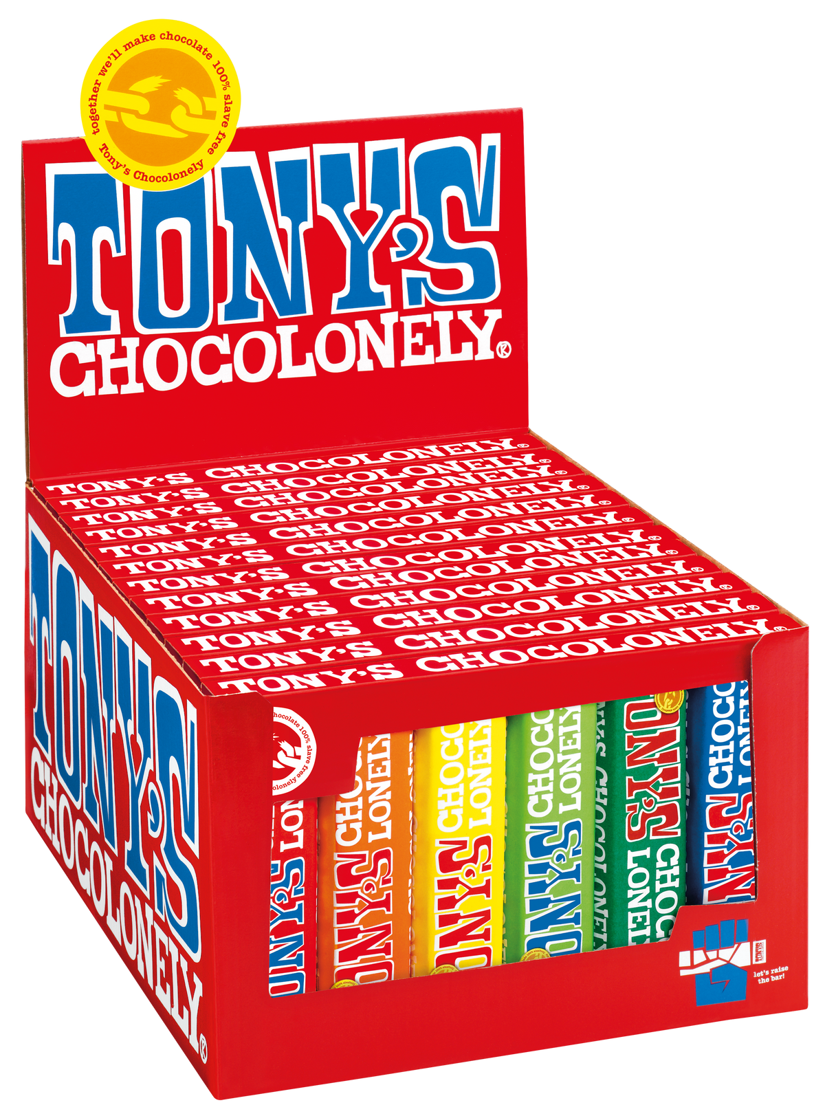 Tony's Chocolonely proeverijtje, geopende verpakking