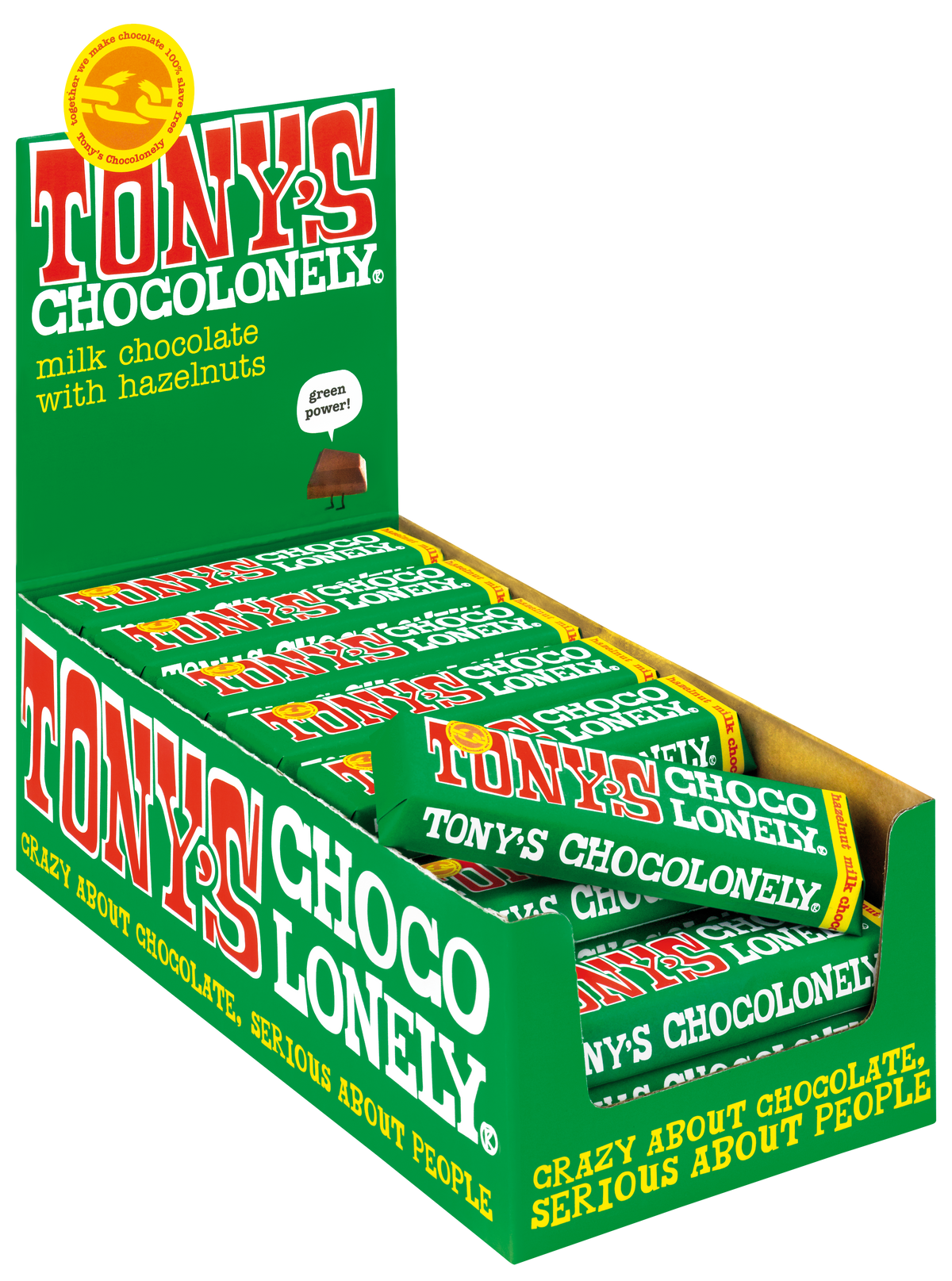 Tony's Chocolonely reepje melk hazelnoot