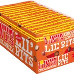 Tony's Chocolonely Lil' Bits melk karamel zeezout en biscuit, geopende verpakking