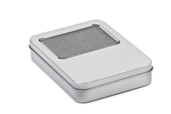 USB 010 USB-stick verpakking blik – compacte metalen doos voor USB-sticks
