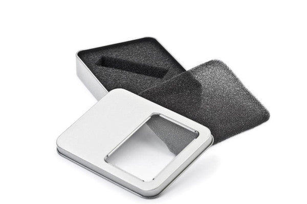 USB 010 USB-stick verpakking blik – compacte metalen doos voor USB-sticks