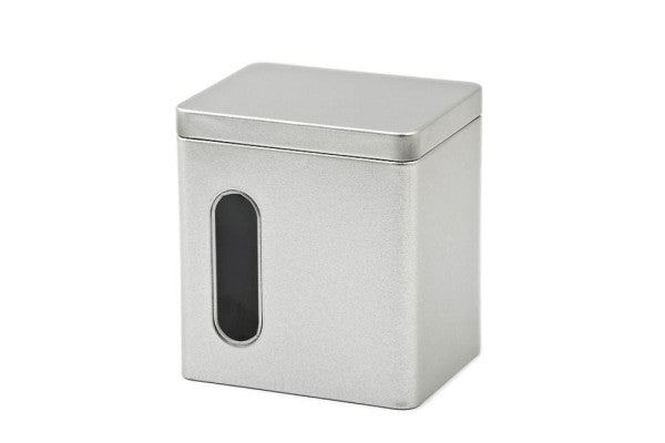 DSA 010 Voorraadblik met Venster 95x73x104 mm – Metalen Bewaardoos