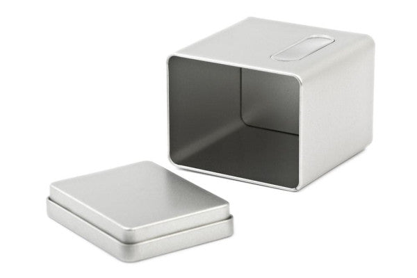 DSA 010 Voorraadblik met Venster 95x73x104 mm – Metalen Bewaardoos