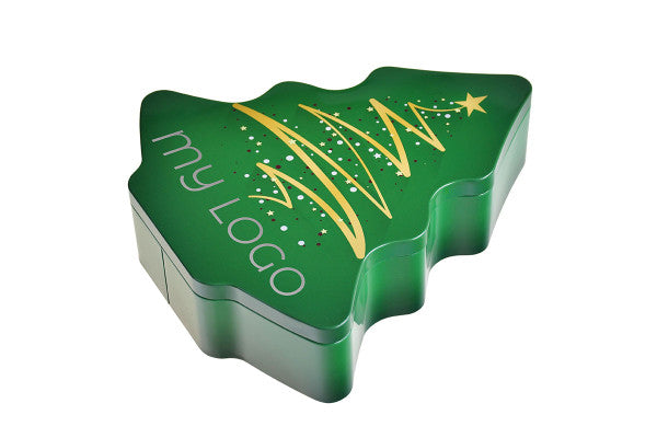 WD 050 Kerstboom blik – unieke metalen verpakking voor kerstgeschenken