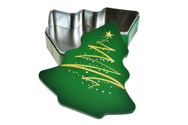 WD 050 Kerstboom blik – unieke metalen verpakking voor kerstgeschenken