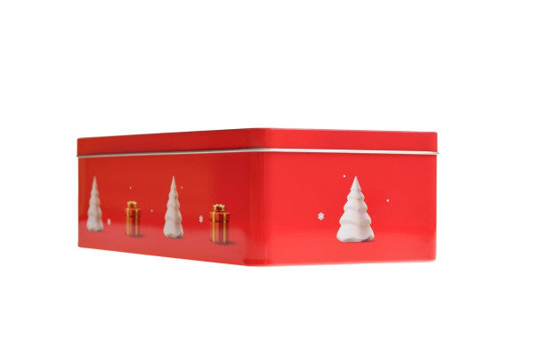 WD 030  Groot kerst blik – luxe metalen verpakking voor kerstgeschenken