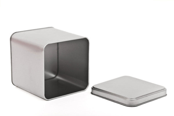 DSQ 014 Cube Tin Box – Vierkante metalen bewaardoos voor opslag en verpakking