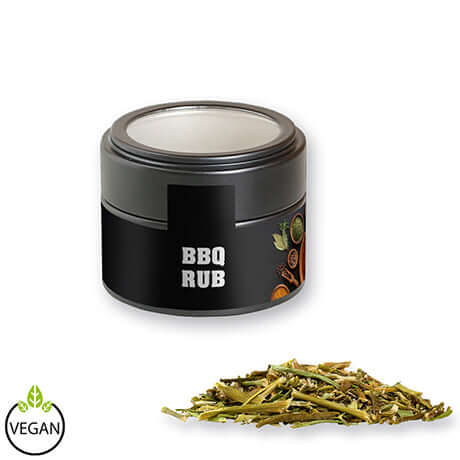 Zwart vensterblikje met BBQ-kruidenrub (40 gram)