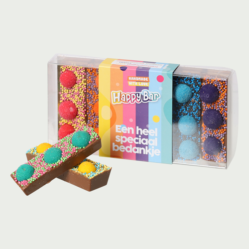 Luxe chocoladereep, uitvoering bedankt