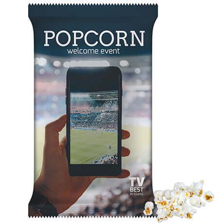 Popcorn süß, ca. 35g, Maxi-XXL-zakje bedrukken – promotionele snack