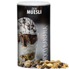 Müsli Knusper Banane-Schoko, ca. 170g, Pappdose Medium bedrukken – promotionele snack