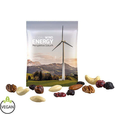 Premium Studentenfutter, ca. 15g, Midi-zakje bedrukken – promotionele snack