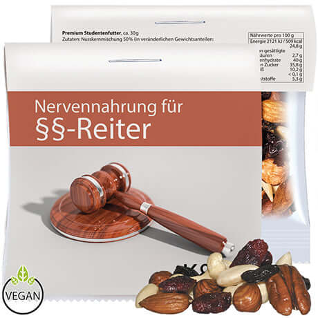 Premium studentenhaver (30 gram) in zakje met topkaart