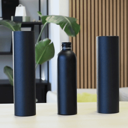 Aluminium fles met schroefdop, foto 3