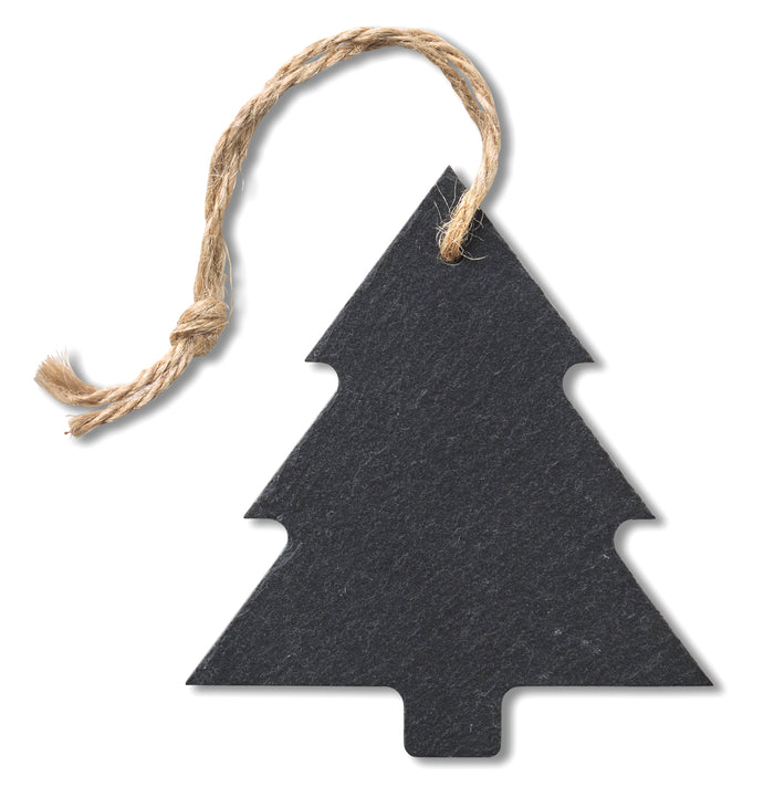 Kerstboom hanger van leisteen bedrukken – Slatetree