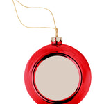 Sublimatie Kerstbal Happy Ball in rood
