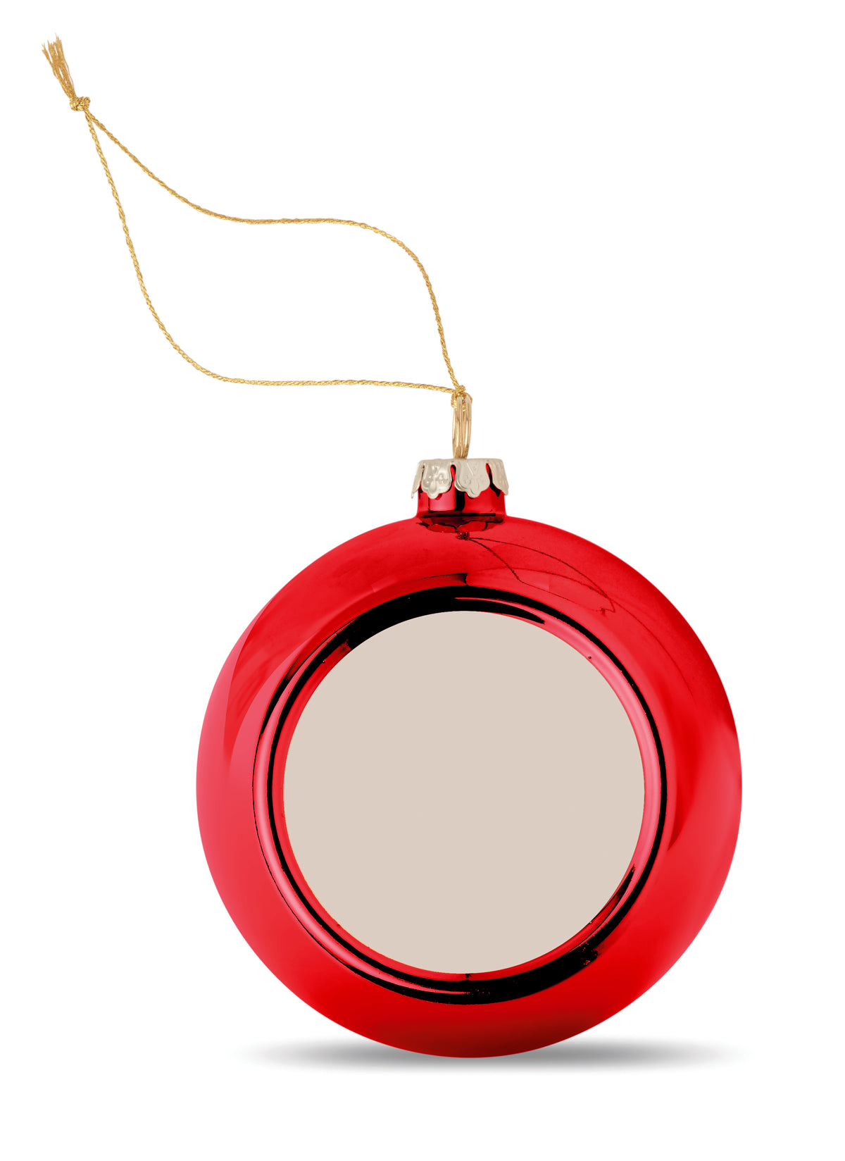 Sublimatie Kerstbal Happy Ball in rood