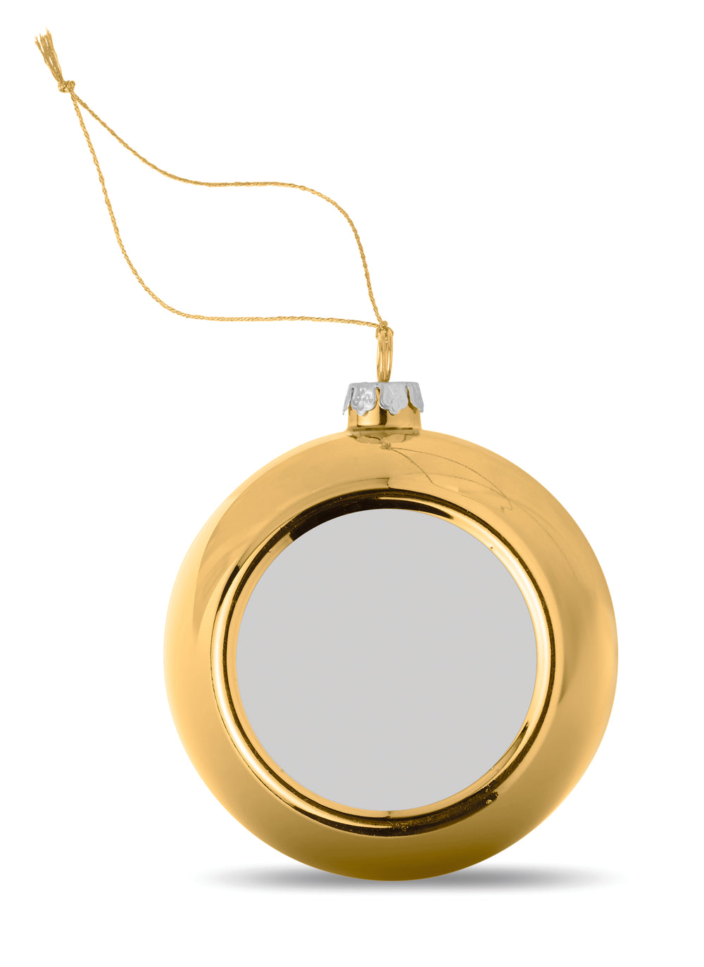 Sublimatie Kerstbal Happy Ball in goud