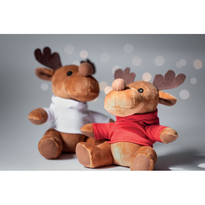 Rendier met hoodie Rudolph, sfeerfoto