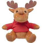Rendier met hoodie Rudolph in rood