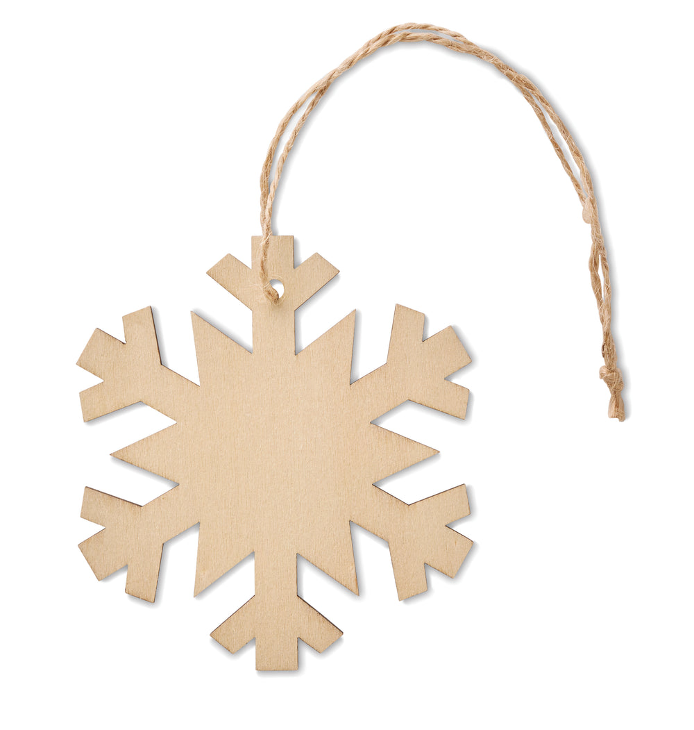 Boomhanger sneeuwvlok Neuy in hout
