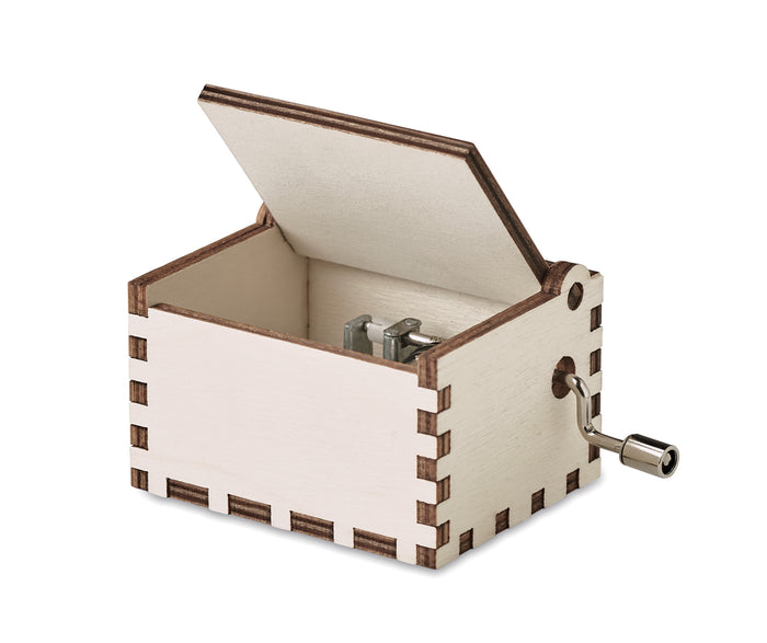 Houten kerst muziekdoos bedrukken – Boxmas