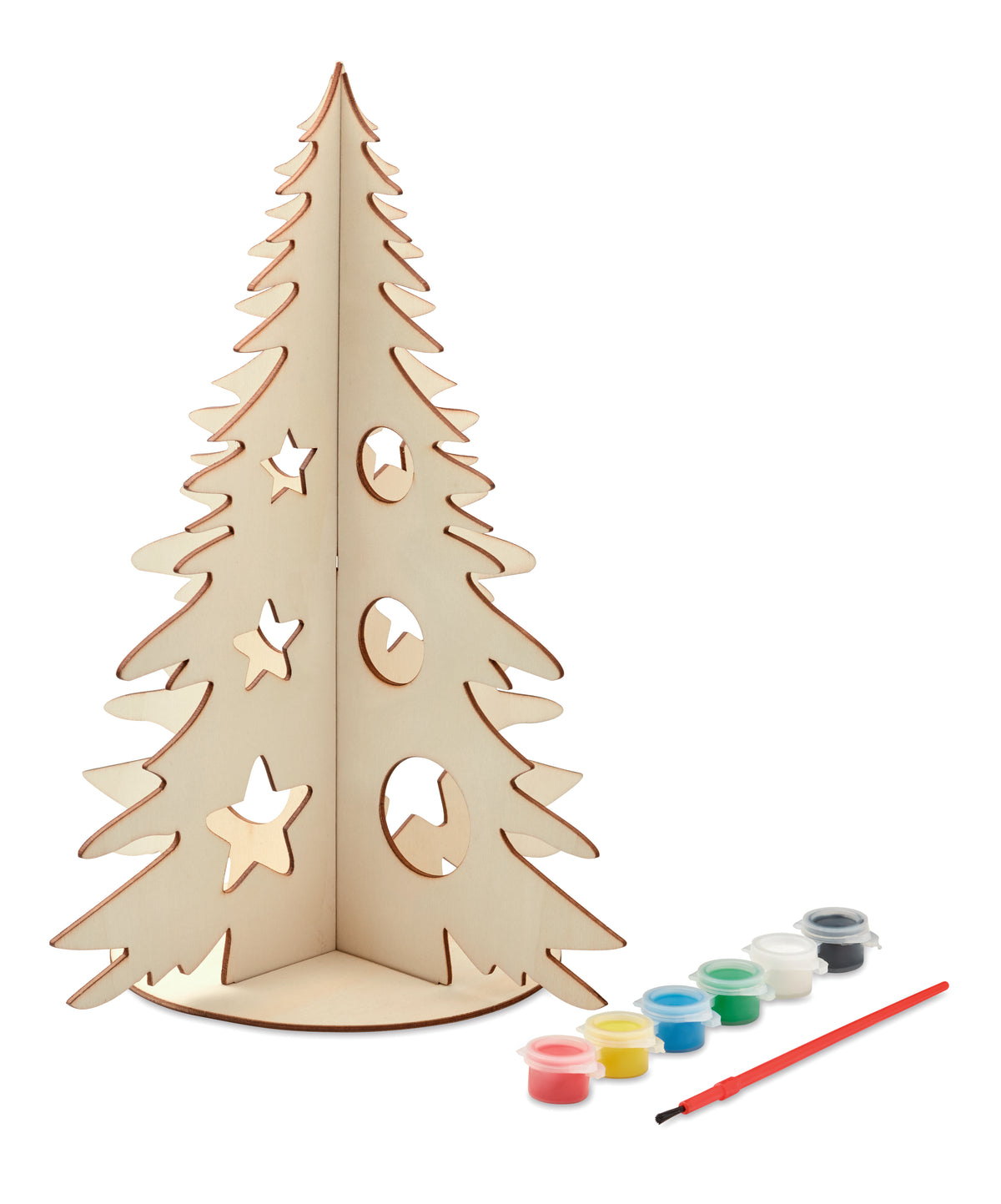 DIY houten kerstboom Tree And Paint in hout