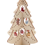 Houten kerstboom decoratie Silueta in hout