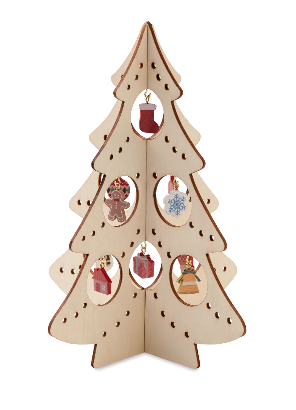 Houten kerstboom decoratie Silueta in hout