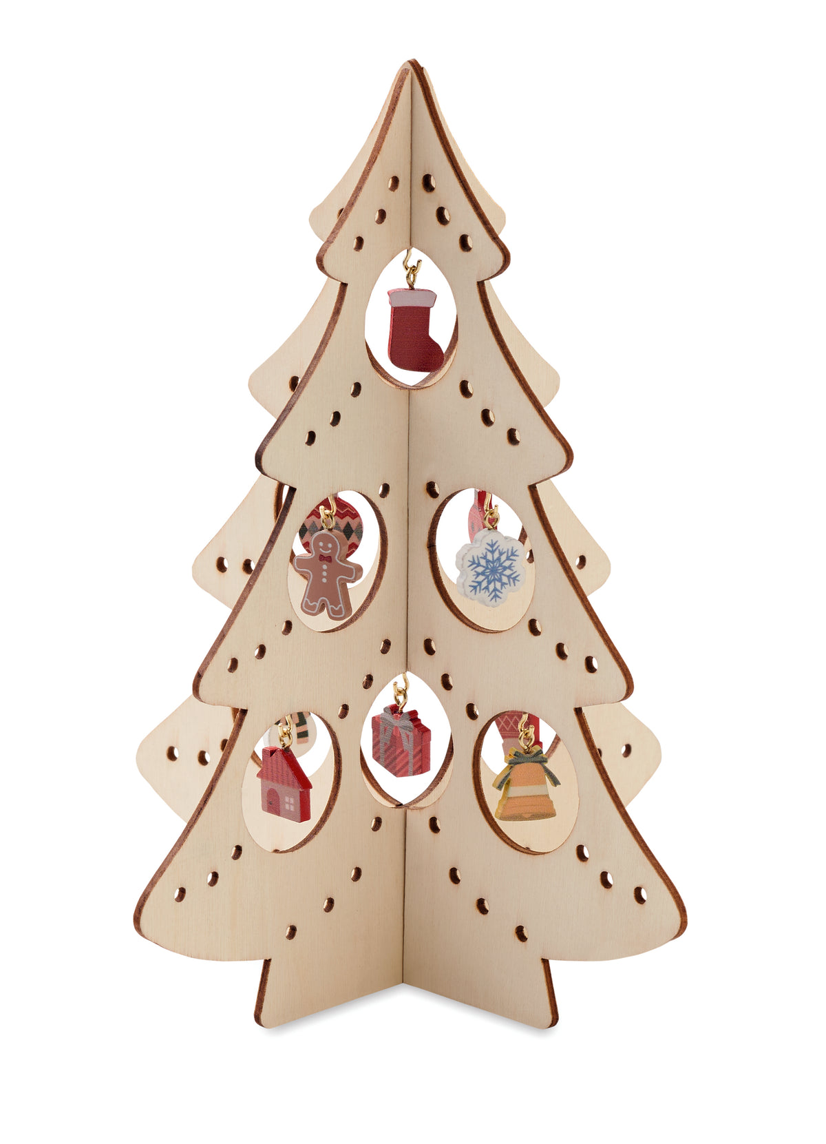 Houten kerstboom decoratie Silueta in hout