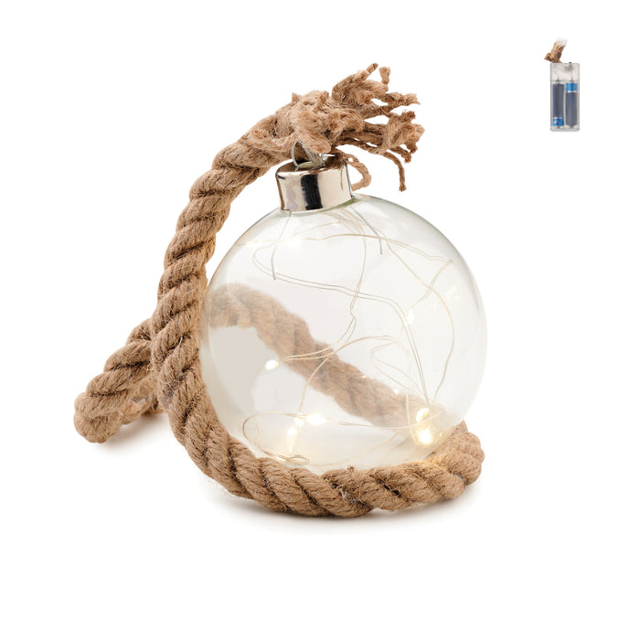 Glazen kerstbal LED-lampje bedrukken – Baubli