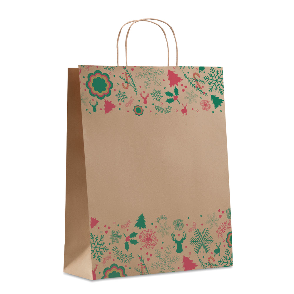 Papieren geschenkzak groot Bao Large in beige