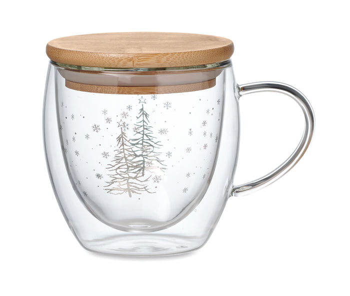 Dubbelwandige borosilicaat mok bedrukken – Sian