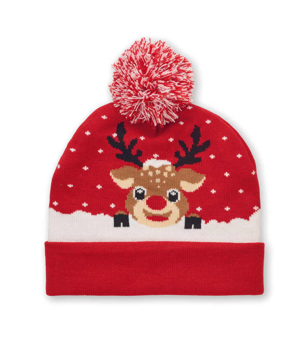 Gebreide kerstmuts Shimas Hat in rood