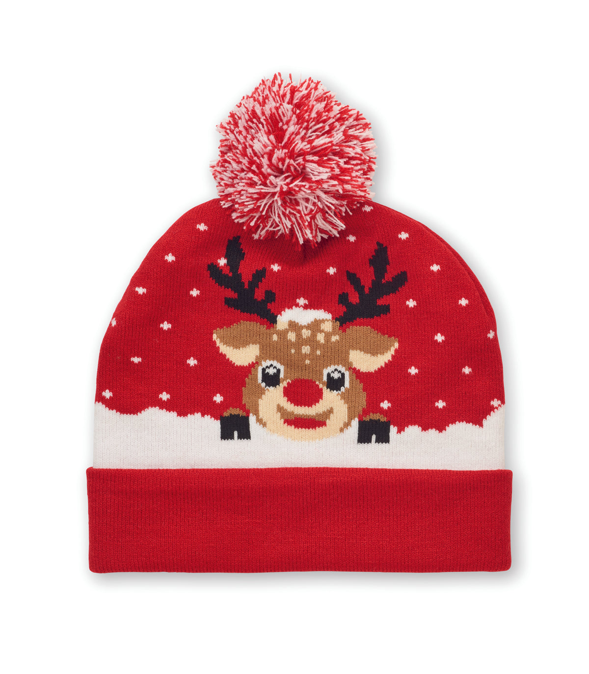 Gebreide kerstmuts Shimas Hat in rood