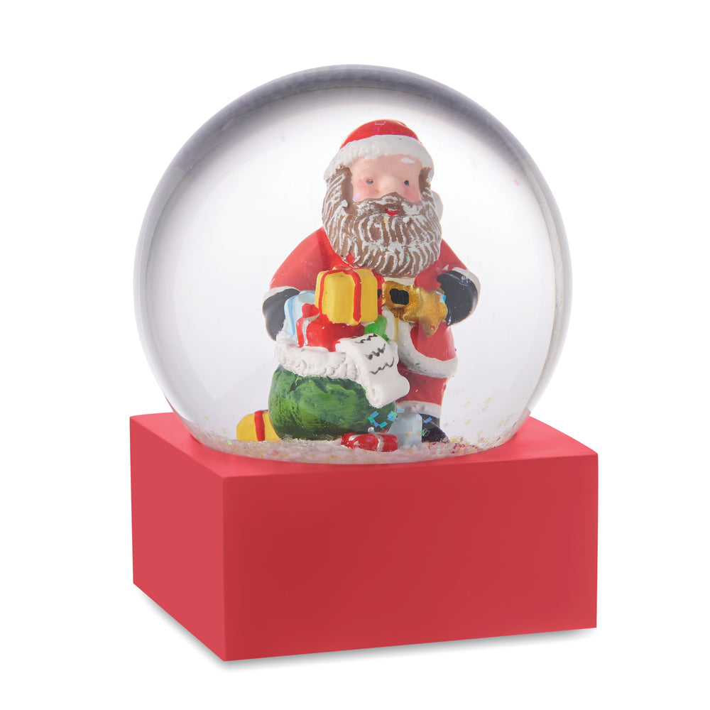 Sneeuwbol ornament Santisimo in rood